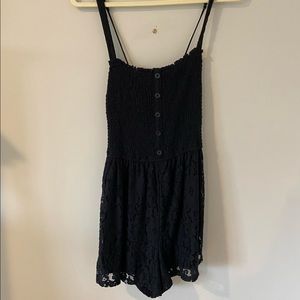 Hollister Black Lace Romper